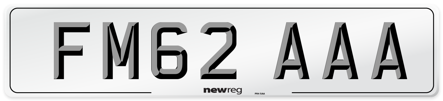 FM62 AAA Number Plate from New Reg